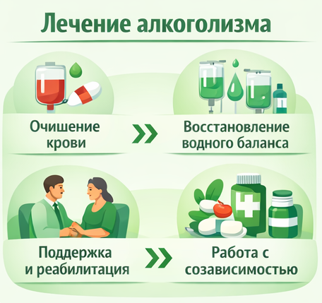 лечение алкоголизма в Лермонтове этапы